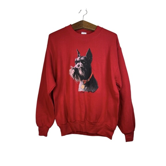 Other - Vintage Jerzees Killen Scottie Dog Sweatshirt Red Crewneck Pullover Size M